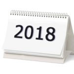 A képen egy naptár látható, rajta a 2018-as évszám