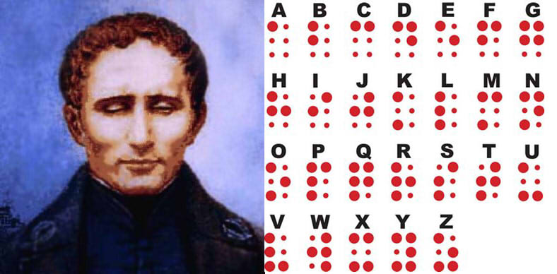 Louis Braille és írása. ^^