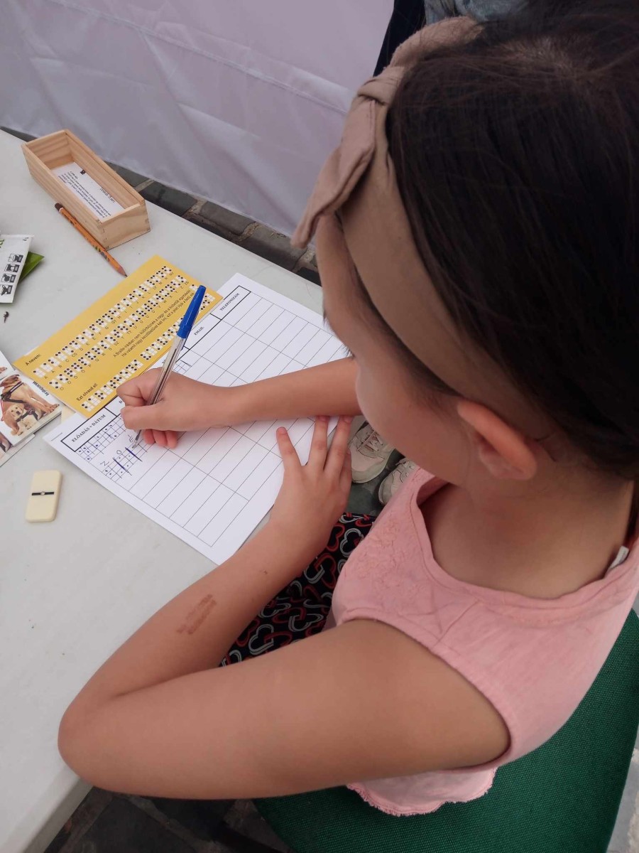 Szemléletformálás a Bakáts fesztiválon - ismerkedés a Braille írással