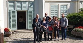 Csoportkép a Beethoven Emlékmúzeumban