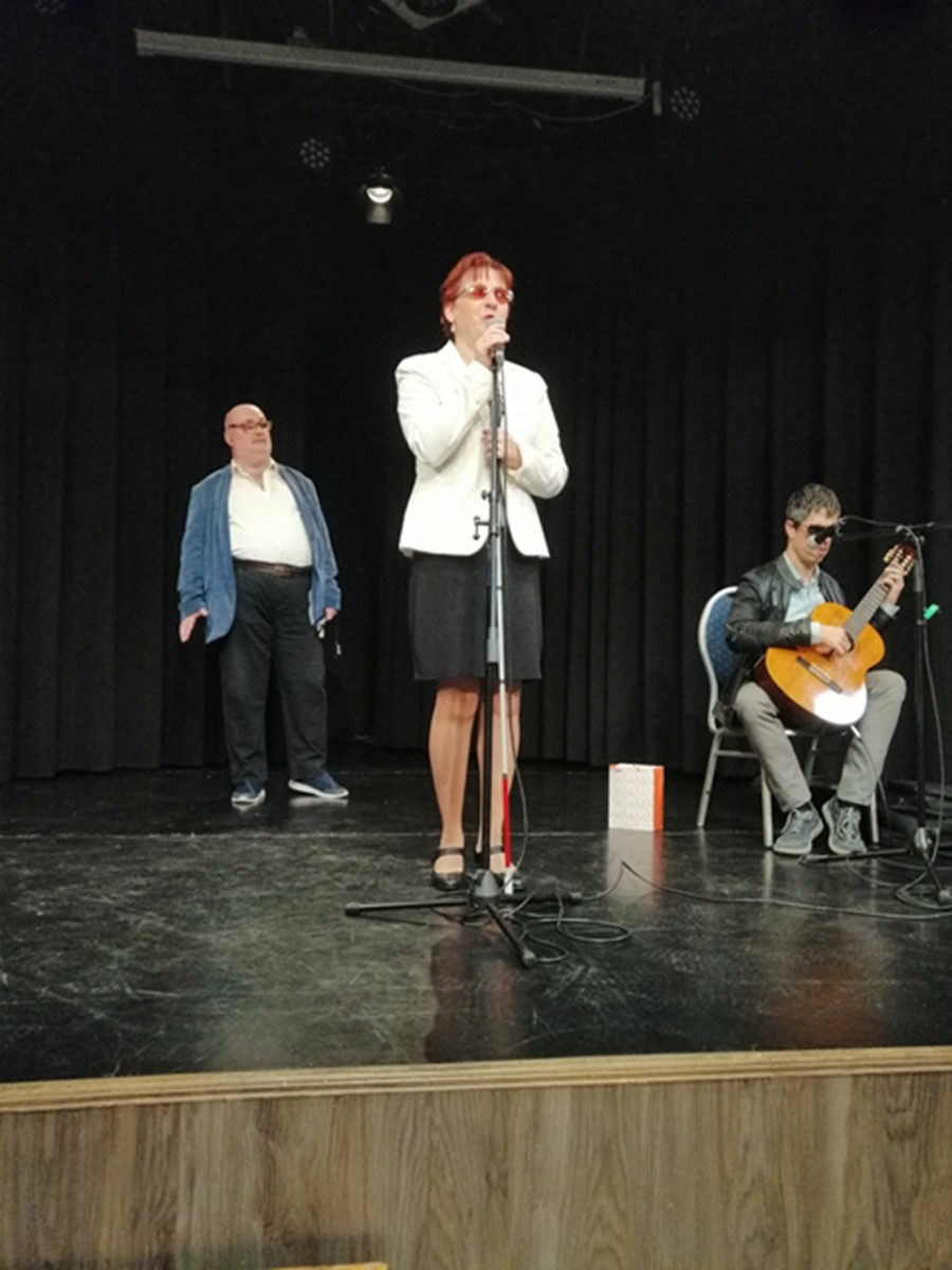 Fodor Ágnes, Ruzsa Viktor és Györök Márk a színpadon