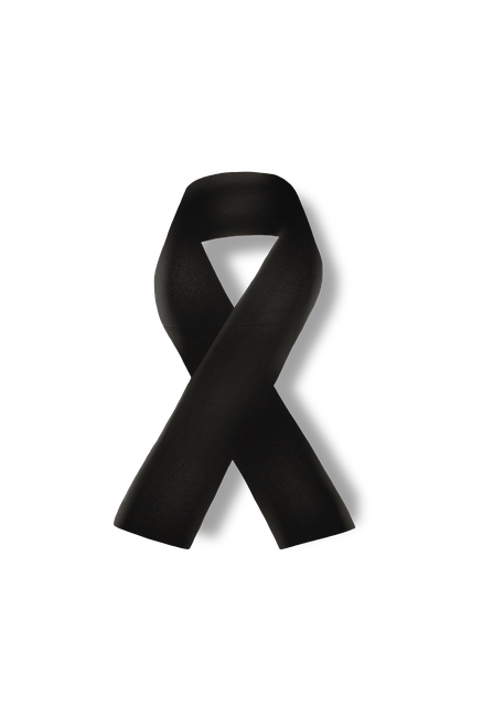 Egy gyászt szimbolizáló fekete szalag látható a képen.