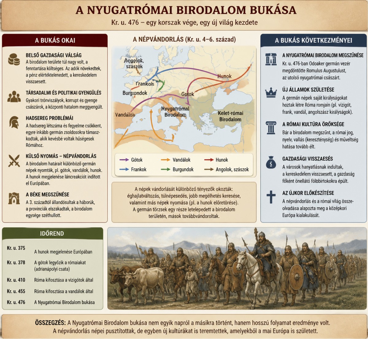 Nyugatrómai Birodalom bukásának okai
